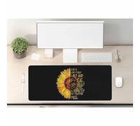 Woutay Mouse Mat,Motivation Sunflower Quotes,Non-Slip Desk Pad,Mouse Pad with Non-Slip Rubber Base