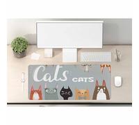 Woutay Mouse Pad,Funny Cats,Non-Slip Rubber Base,Mat for Office Work/Home