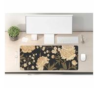 Woutay Mousepad,Golden Flower,Gaming Mouse Pad,Cool Desk Pad for Keyboard and Mouse