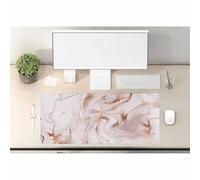 Woutay Mousepad,Rose Gold Marble,Cool Desk Pad for Keyboard and Mouse