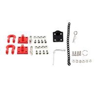 Wouueso 1/10 Rc Rock Crawler Metal Tow Shackle Trailer Hook with 2Pcs Metal Front Rear Bumper Rescue Trailer Hook & Mount Set