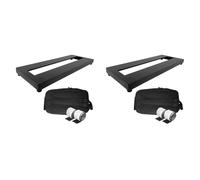 Wouueso 2X Guitar Pedalboard Guitar Effect Pedal Board Aluminum Alloy Pedalboard with Carrying Bag Effect Pedal Plate,Small Size