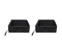 Wouueso 2X Waterproof Portable Cat Toilet Travel Cat Litter Box Portable Cat Litter Box Foldable Cat Seat Litter