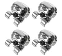 Wouueso 4X Drum Holder Cymbal Arm Snare Drum Metal Part Rack Tube Boom Attachment Instrument Rod Clamp Clip