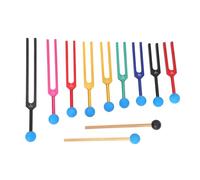 Wouueso 9Pcs Tuning Forks Sets Massage Ball for Healing Chakra Sound Therapy Keep Body,Mind and Spirit in Perfect Harmony Easy Install,B