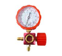 Wouueso Manifold Gauge - Air Condition Manifold Gauge Manometer Valve 800Psi/55Kg with Visual Mirror for R410A R22 Easy to Use