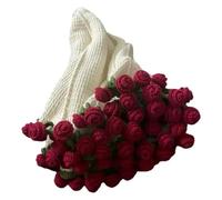 Wouueso Soft Rose Bouquet Throw Blanket - Handmade & Foldable for Mother'S Day and Weddings, Perfect for Home Decor