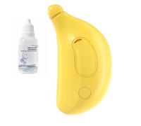Wouueso Steamy Dog Brush Electric Cat Hair Brushes for Massage and Hair Removal Yellow