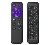 Wouueso T6 Bluetooth Remote Control Wireless Voice Air Mouse Gyroscope Somatosensory 2.4G Bluetooth Dual Mode Air Mouse Black