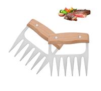 WOUYTPE Pack of 2 Pulled Pork Claws, Pulled Pork Shredder, Grill Accessories for Men, Suitable for Handling Roasts, Chicken, Beef, etc., Ergonomic Design, Quick Split