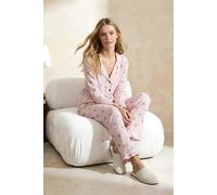 WOVCOR 2-Piece Floral Ruffle and Baby Overlock Knitted Pajama Set - Multi - M