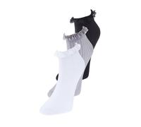 Wovcor 3 Pack Cotton Lace Trim Knit Socks Multi