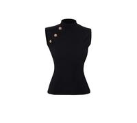 WOVCOR Accessory Detailed Knitted Blouse - Black - 6