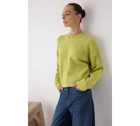 Wovcor Alpaca Wool Blend Premium Oversize Knit Sweater In Green Green S