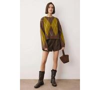 WOVCOR Argyle Patterned Knitted Sweater - Multi - L
