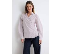 Wovcor Asymmetric Button Detail Regular Fit Long Sleeve Shirt In Burgundy Burgundy