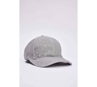 Wovcor Brushed Cashmere Panelled Baseball Cap In Grey Grey One Size