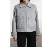 WOVCOR Cashmere Slim Jacket Coat - Grey - XS