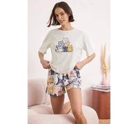 Wovcor Cat Print Cotton Soft Knit Pyjama Short Set Multi
