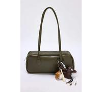 WOVCOR Charm Detailed Women's Mini Bowling Shoulder Bag - Khaki - One Size