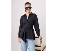 Wovcor Classic Collar Long Sleeve Regular Fit Shirt In Black Black