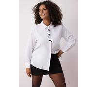 Wovcor Contrast Detail Button Up Collared Woven Shirt In White White