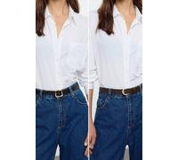 Wovcor Double Pack Oval Buckle Slim Women’s Belt Set Multi