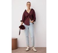 Wovcor High Waist Mom Jeans In Light Blue Light Blue 4