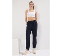 Wovcor High Waist Relaxed Fit Knit Joggers With Pocket Detail In Navy Navy
