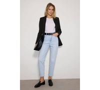 WOVCOR High Waist Slim Mom Jeans - Blue - 10
