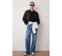 WOVCOR High Waist Wide Leg Jeans - Blue - 8
