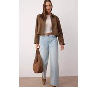 Wovcor High Waist Wide Leg Jeans Denim In Light Blue Light Blue 12