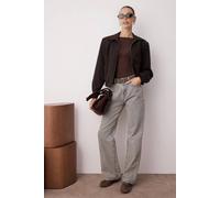 Wovcor High Waist Wide Leg Jeans In Grey Grey 4