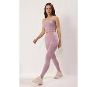 Wovcor Knit High-Waist Sculpt Leggings In Rose Rose