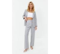 Wovcor Lined Woven Blazer Jacket In Grey Grey