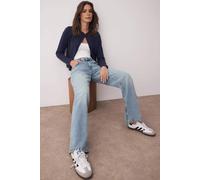 Wovcor Low Waist Wide Leg Jeans Premium Denim Bottoms In Light Blue Light Blue