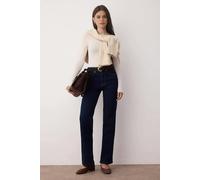 WOVCOR Normal Waist Straight Leg Comfort Jeans - Dark Blue - 10