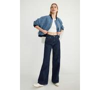 WOVCOR Normal Waist Wide Leg Jeans - Navy - 10