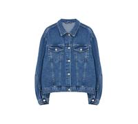 WOVCOR Oversize Denim Jacket with Sleeve Stitching Detail - Blue - S