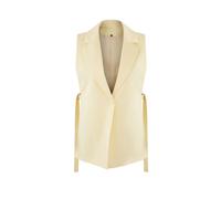 Wovcor Oversized Tailored Waistcoat With Side Tie Detail In Yellow Yellow