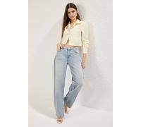 Wovcor Premium Low Waist Loose Baggy Jeans In Blue Blue