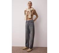 Wovcor Premium Low Waist Loose Baggy Jeans In Grey Grey