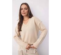 Wovcor Premium Yarn Basic Knit Sweater In Stone Stone