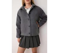 WOVCOR Regular Fit Cashmere Slim Jacket Coat - Dark Grey - M