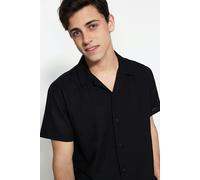 WOVCOR Relaxed Fit Short Sleeve Men’s Shirt - Black - M