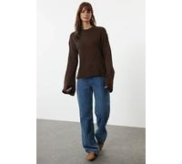Wovcor Relaxed Fit Turtleneck Knit Jumper In Brown Brown
