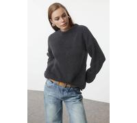Wovcor Ribbed Soft Textured Knit Sweater In Grey Grey