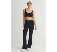 WOVCOR Scuba Fabric Knitted Jogger with Tie Detail - Black - L