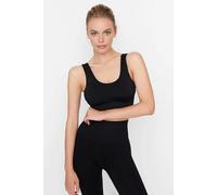 WOVCOR Seamless Supportive Knitted Sports Bra - Black - XS/S