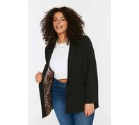 Wovcor Single Button Tailored Blazer Jacket In Black Black
